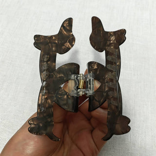 Dachshund Heart Hair Clip