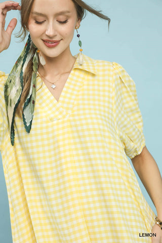 Audrey Tiered Gingham Midi Dress