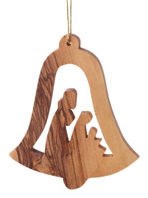 Bell with Nativity - 2.5"