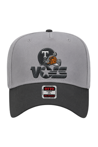 Tennessee Volunteers Retro Kickoff Hat – Grey & Black Embroidered Vols Cap