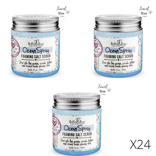Bella & Bear Ocean Spray Foaming Salt Scrub – Mini Body Scrub | Beachy Fresh Exfoliator