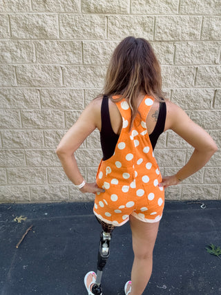 Tennessee Game Day Polka Dot Bib Overall