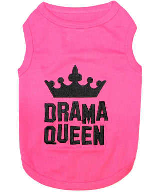 Drama Queen Pink Dog T-Shirt
