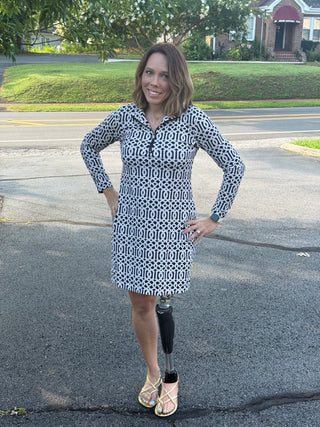 Lulu-B UPF 50+ Long Sleeve 1/4 Zip Travel Dress