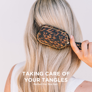 The Ultra-Gentle Fine Hair Detangling Brush – Tortoise Shell Edition