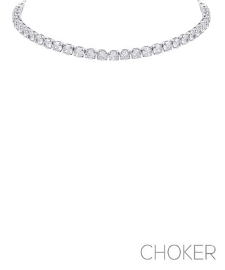 Elite 5mm CZ Tennis Choker – Radiant Minimalist Luxury