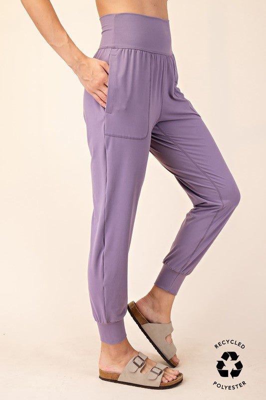 The Luxe Lounge Joggers - Smokey Purple / M