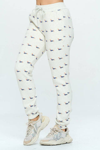 Doxie Print Sweatpants