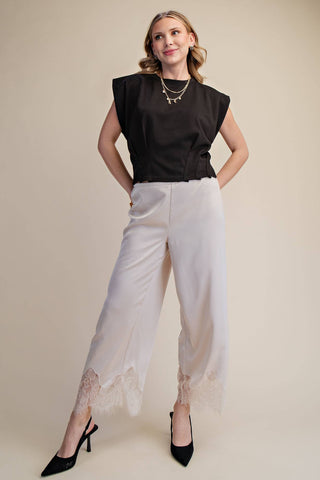 Sculpted Pleated Waist Minimalist Crop Top