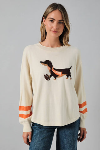 Tennessee Game Day Dachshund Graphic Knit Sweater