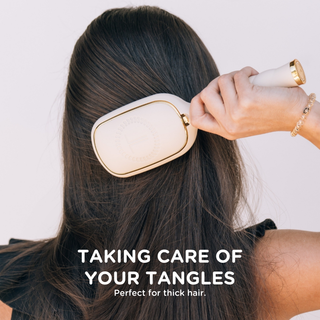 Ultimate Detangler Brush for Thick Hair – Pain-Free Glide (Tan)
