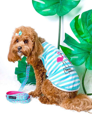 Tropical Flamingo Dog Tee
