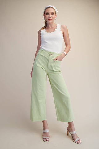 Colette Cropped Wide-Leg Pants