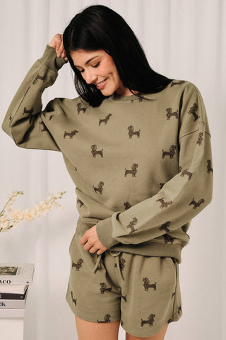 Weenie All Over Print Sweatshirt