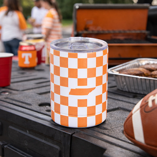 Orange and White Tennessee Tumbler