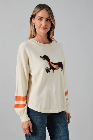 Tennessee Game Day Dachshund Graphic Knit Sweater