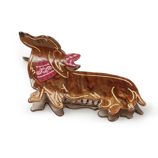 Dachshund Hair Claw Clip, Tortoiseshell