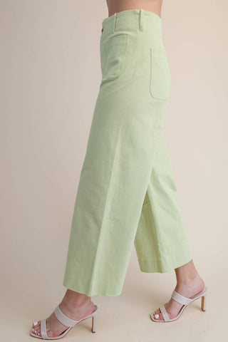 Colette Cropped Wide-Leg Pants