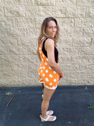 Tennessee Game Day Polka Dot Bib Overall