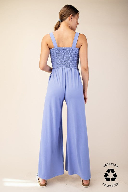
                  
                    Blue Hyacinth Smocking Jumpsuit - One Piece
                  
                