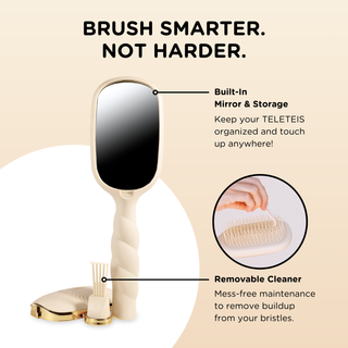 Ultimate Detangler Brush for Thick Hair – Pain-Free Glide (Tan)