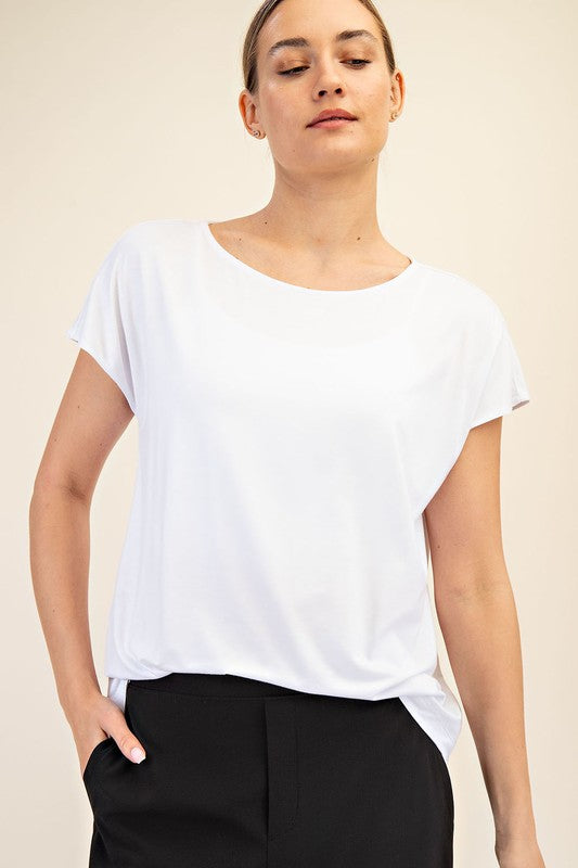 
                  
                    Everyday Luxe Modal Tee - White / L
                  
                