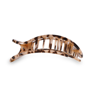 Round Flat Hair Clip | Large | Blonde Tortoise