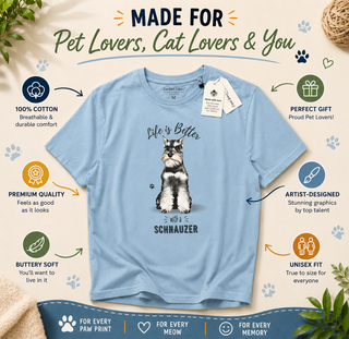 Black Dachshund Pet Lover T-Shirt, Unisex, 100% Cotton