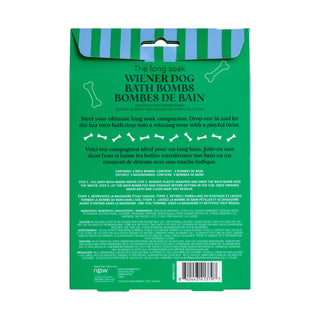 The Long Soak Wiener Dog Bath Bombs, Pink Grapefruit