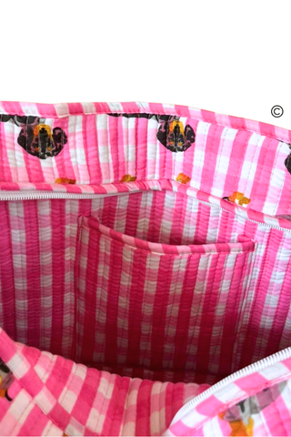 The Chloe Tote Bag©: The Signature Gingham & Dapple Dachshund Edition