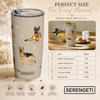Black Dachshund Serengeti Tumbler