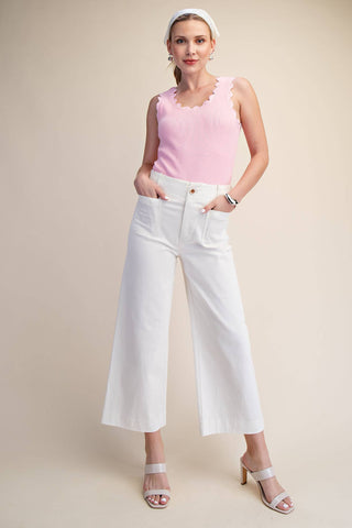 Colette Cropped Wide-Leg Pants