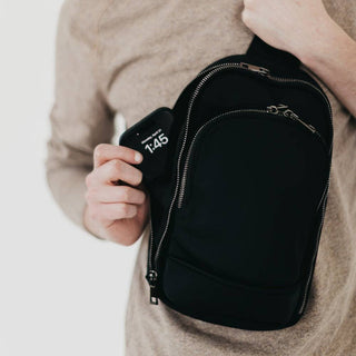 L'uomo RFID-Blocking Crossbody Sling Bag