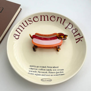 Whimsical Dachshund in Outfits Hair Claws