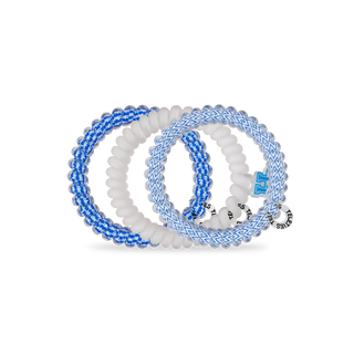 Spiral Hair Coils | Small | Go Big Blue! Hair Ties