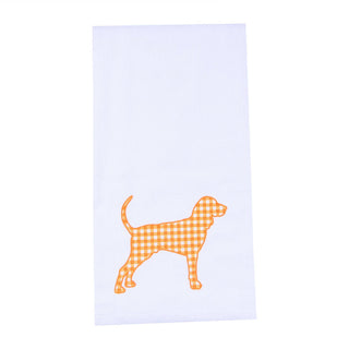 Gingham Bluetick Coonhound Tea Towel