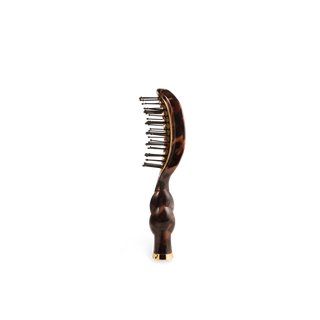 Mini Vented Styling Hair Brush - Tortoise Shell | Travel-Size Blowout Brush