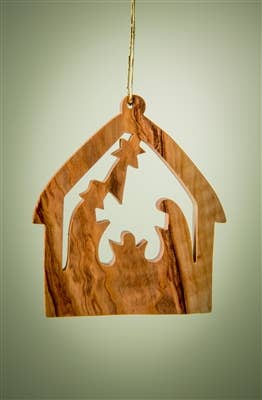 Medium Stable with Nativity - 2.5"