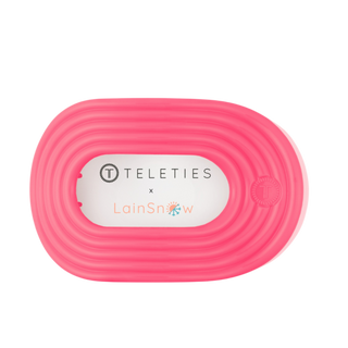 TELETIES x Lain Snow Large Flat Hair Clip in Neon Pink