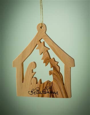 Large Stable with Nativity - 3"