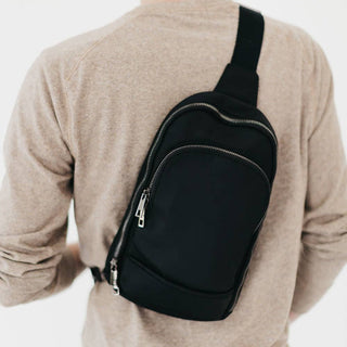 L'uomo RFID-Blocking Crossbody Sling Bag