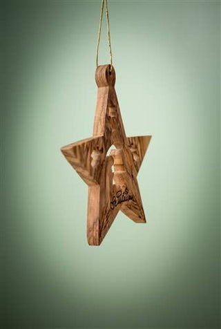 Star with Nativity and Angels - 3"