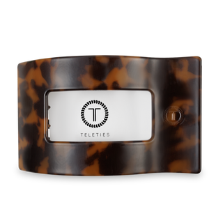 Flat Rectangle Hair Clip | Large | Tortoise