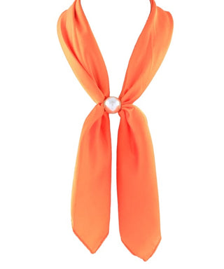 Tennessee Gameday Pearl Scarf Necklace – Vibrant Orange