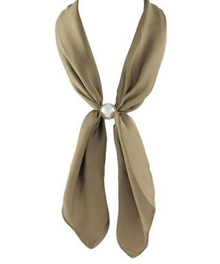 Elegant Pearl Scarf Necklace