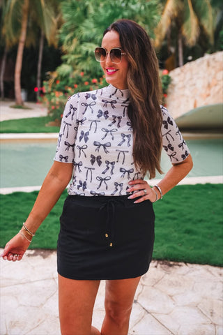 After Dark Athletic Black Skort