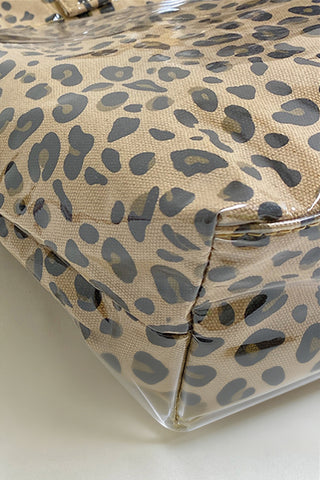 Leopard Luxe: Large Waterproof PU Leather Tote Bag