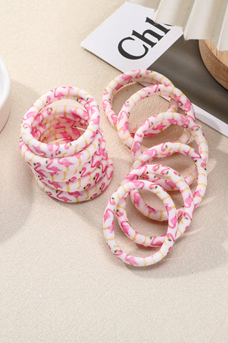 Pink Flamingo Elastic Hair Tie