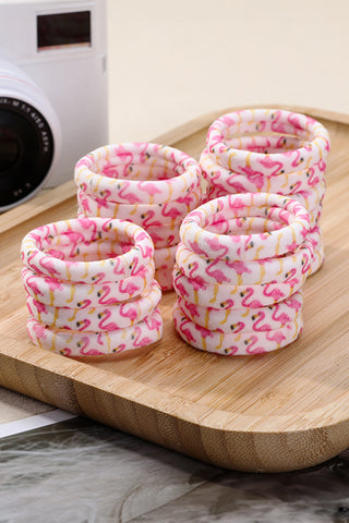 Pink Flamingo Elastic Hair Tie