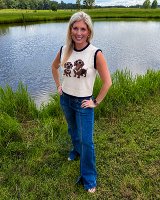 Doxie Duo Knit Vest